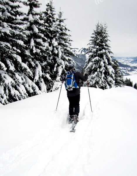 Snowshoe Snowshoeing Snow Mountains Winter Hiking