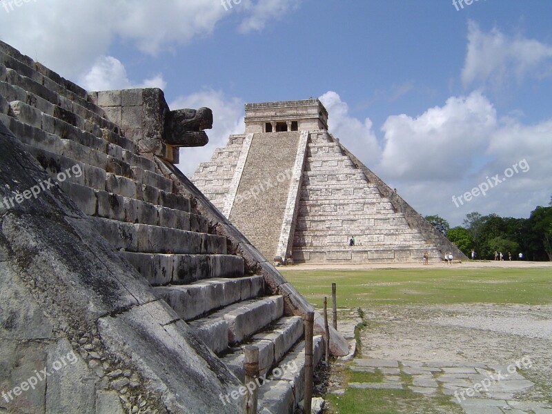 Mexico Pyramids Maya Architecture Tourism