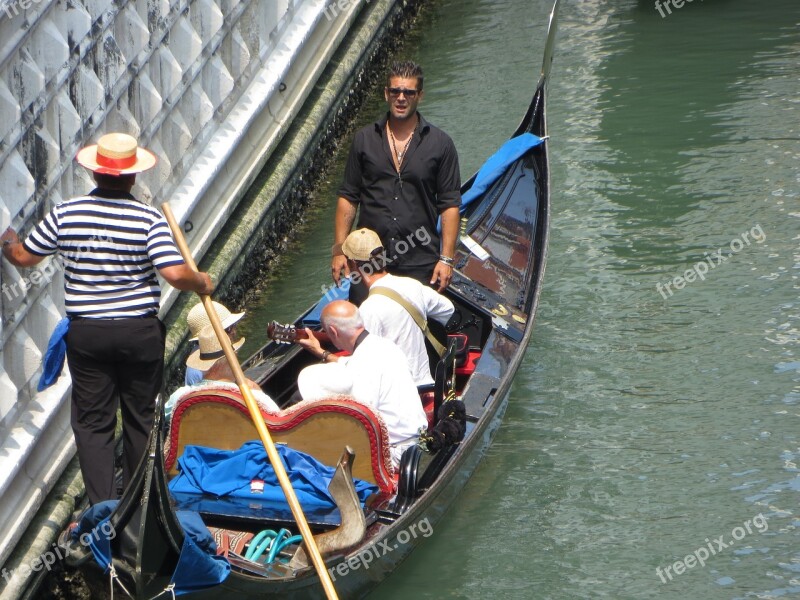 Venice Gondola Italy Canal Europe