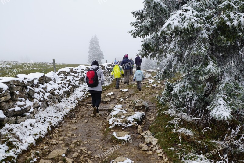 Creux Du Van Switzerland Noiraigue Swiss Jura Stone Wall