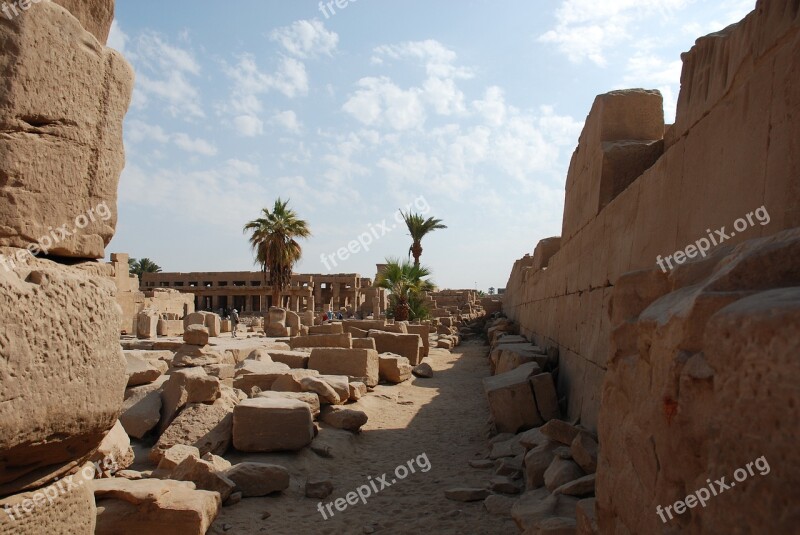 Egypt Ancient Archeology Luxor Karnak