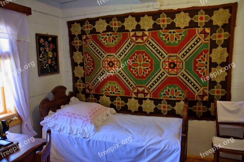 Sanok Open Air Museum Rural Cottage Wooden Balls The Roof Of The