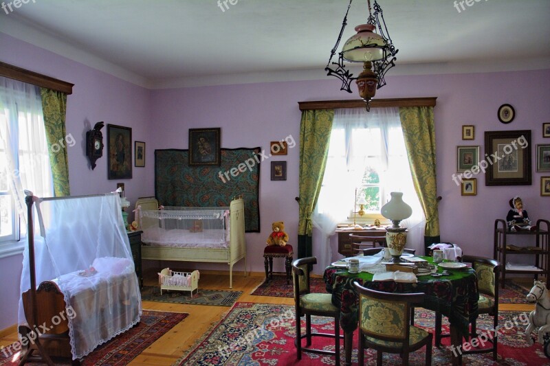 Sanok Open Air Museum Rural Cottage Wooden Balls The Roof Of The