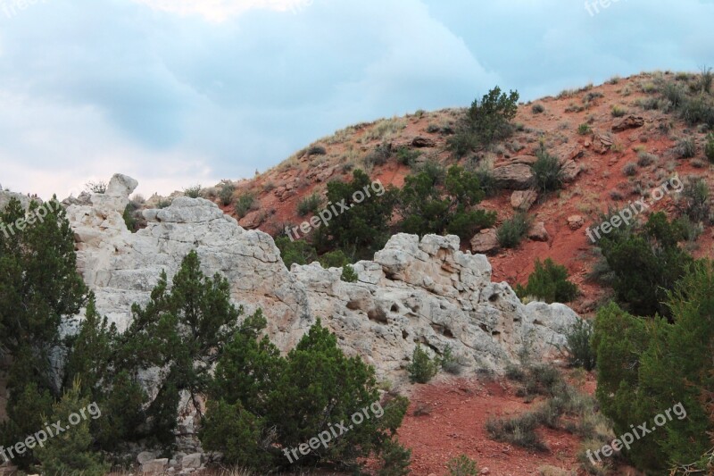 Rain Clouds Storm Red Rock Outdoors Scenic