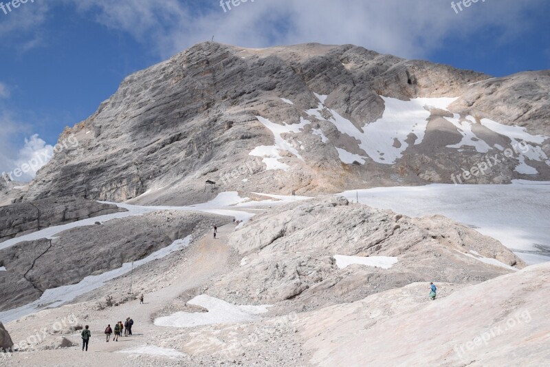 Blue Sky Mountain Landscape Zugspitze Free Photos