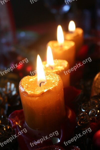 Advent Candle Christmas Time Candlelight Christmas