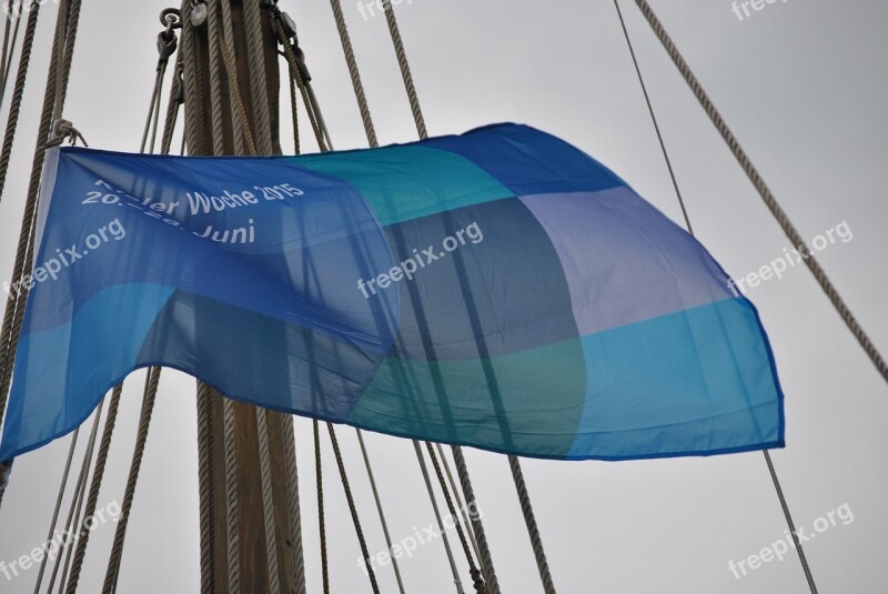 Kiel Week Flag 2015 Blue Free Photos