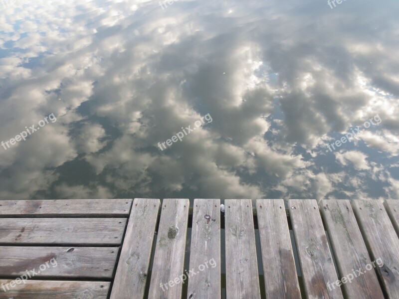 Water Reflection Sky Bridge Nature