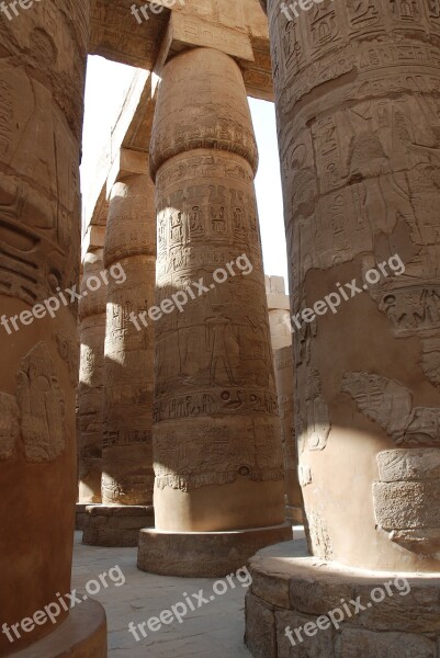 Egypt Ancient Archeology Luxor Karnak