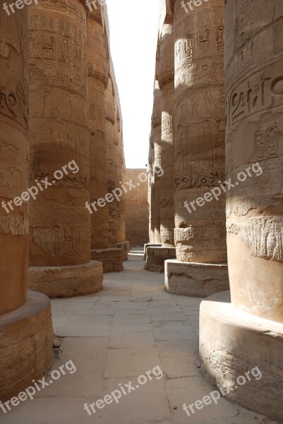 Egypt Ancient Archeology Luxor Karnak