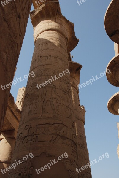 Egypt Ancient Archeology Luxor Karnak