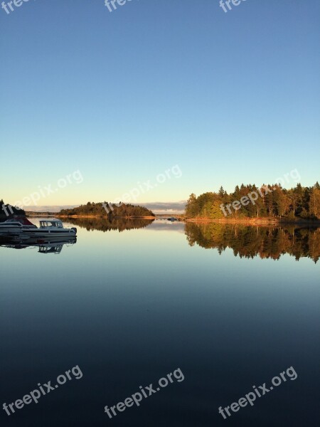 Archipelago Autumn Late Summer Coastal Sea