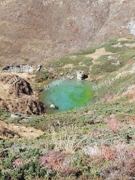 Color Lake Nepal Annapurna Free Photos