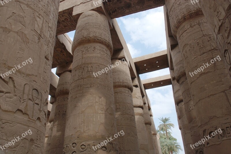 Egypt Ancient Archeology Luxor Karnak