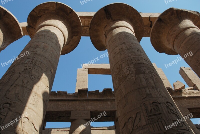 Egypt Ancient Archeology Luxor Karnak