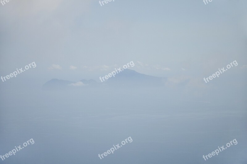 Fog Mountain Italy Vesuvius Naples