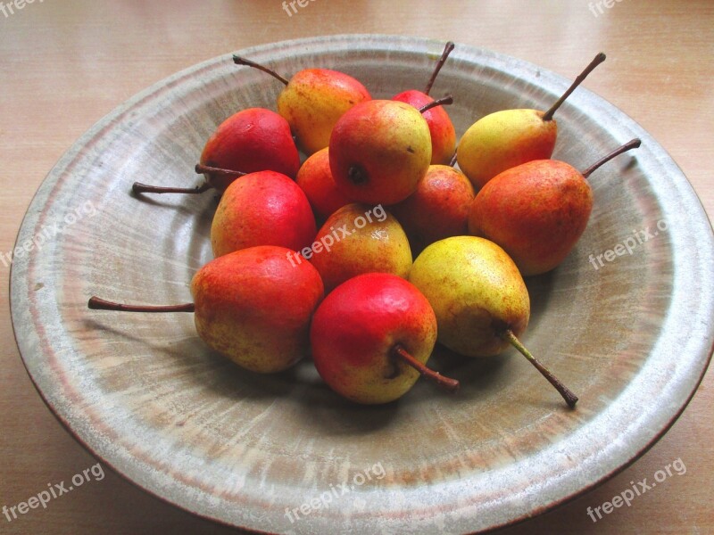 Pears Fruits Shell Still Life Late Summer