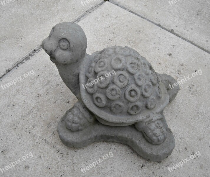 Turtle Figurine Garden Decoration Stone Cute