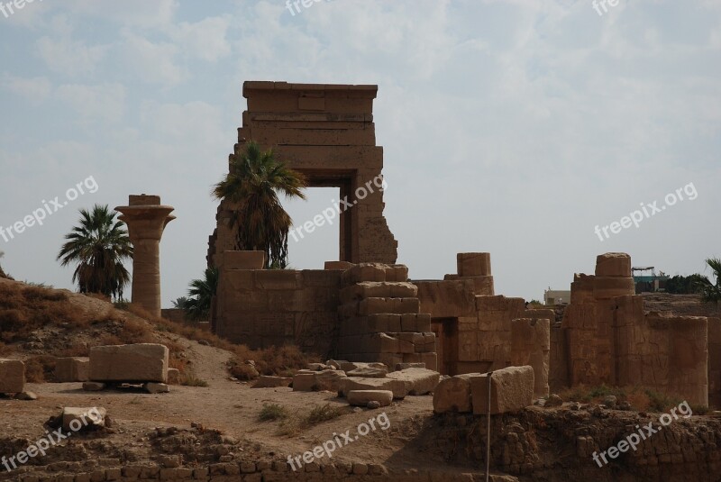 Egypt Ancient Archeology Luxor Karnak