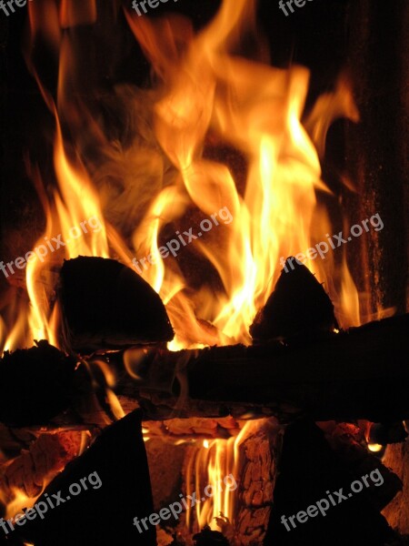 Fireplace Campfire Fire Free Photos