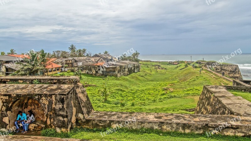 Sri Lanka Fortress Old Bile Hdr