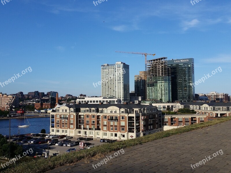 Baltimore Harbor Boats Marina Ships