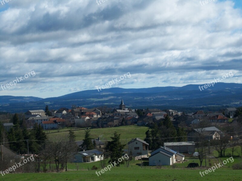 Village Of Saint-jeures Auvergne High-loire Free Photos