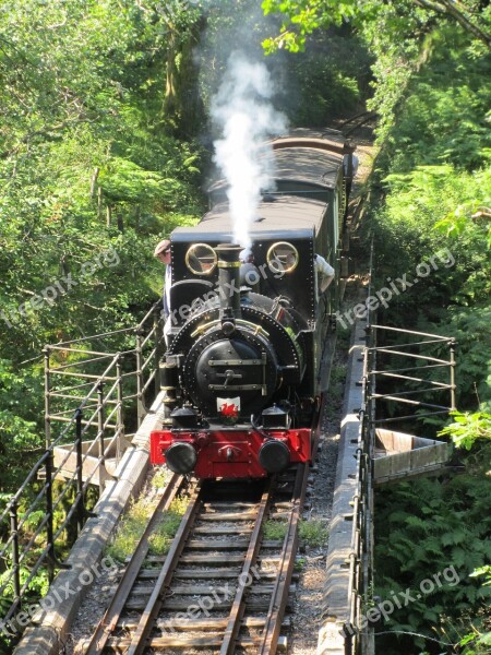 Steam Train Wales Train Railway Engine