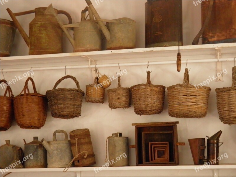 Baskets Weaving Agricultural Watering Can Weave