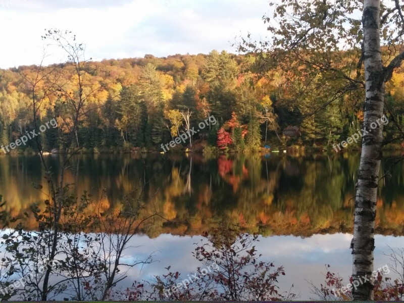 Fall Haliburton Autumn Lake Ontario