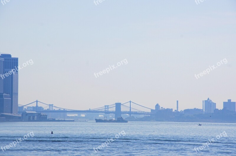 New York Manhattan Hudson River Bridge