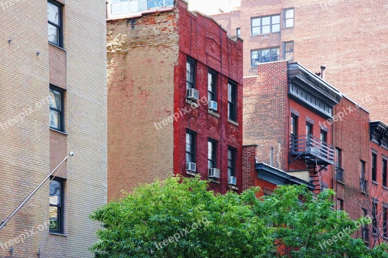 New York Manhattan Building Architecture Facade