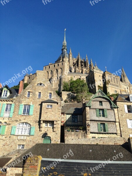 Mont St Michel Monastery Island France World