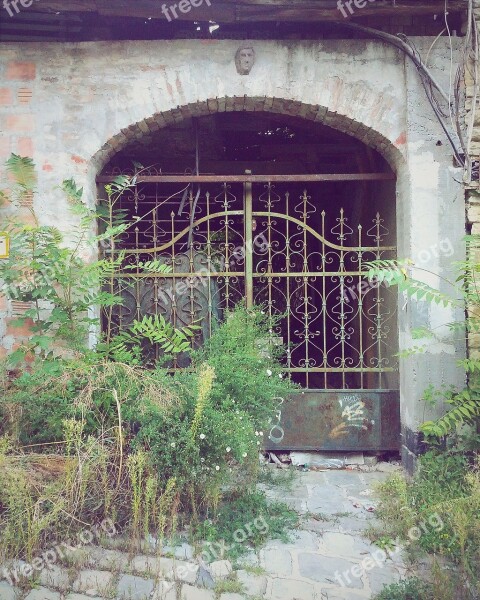 Gate Lonely Street Architecture Entrance