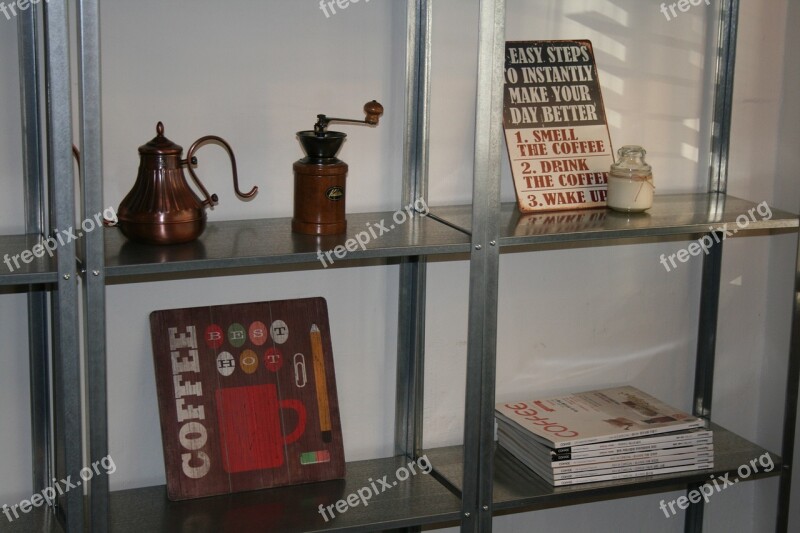 Coffee Mill Kettle Picture Frame Free Photos