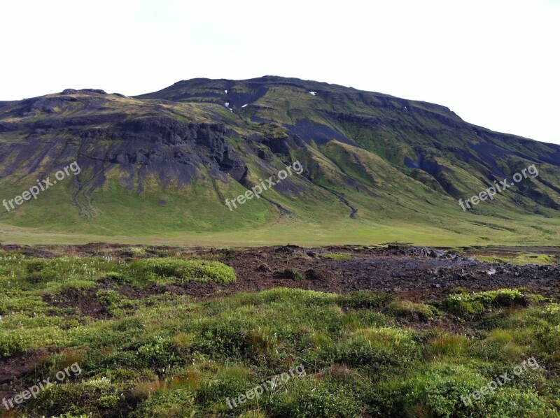 Iceland Mountains Landscape Free Photos