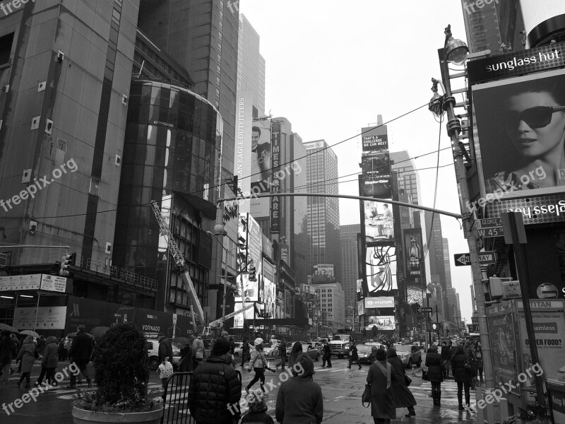 New York Times Square Manhattan Urban New York City