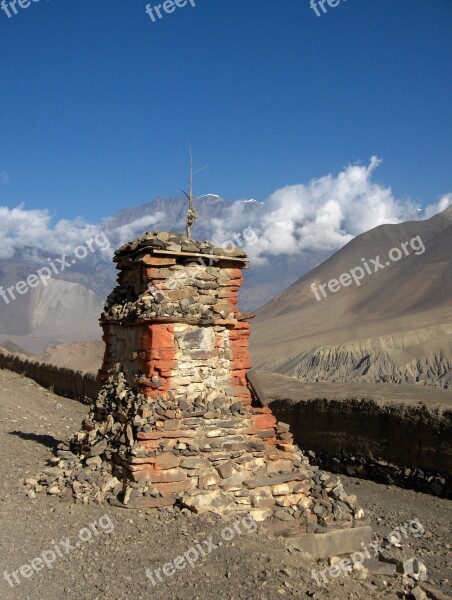 Nepal Chorten Stupa Buddhist Free Photos