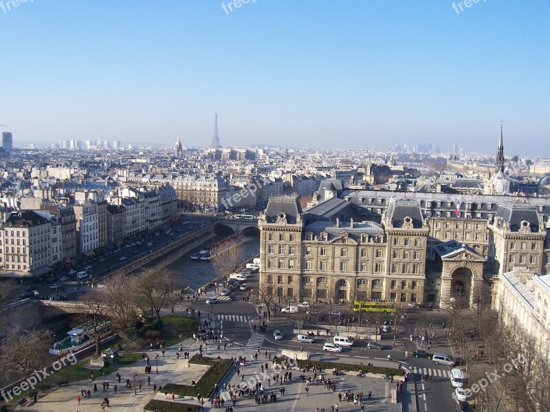 Paris City View France Eiffel Tower