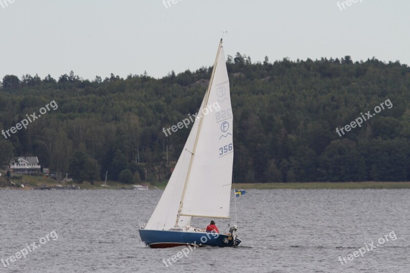 Boat Sailboat Summer Sea Sailing