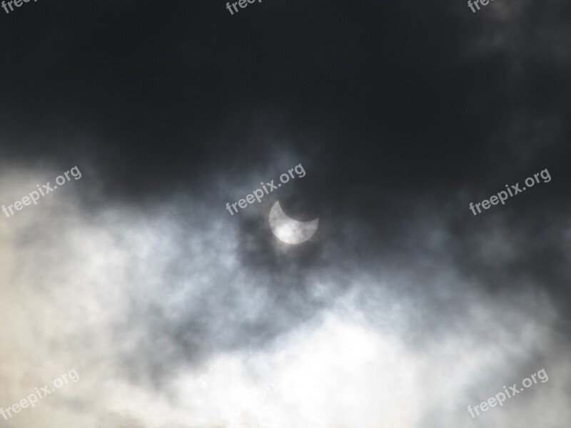 Moon Eclipse Phenomenon Nature Sky