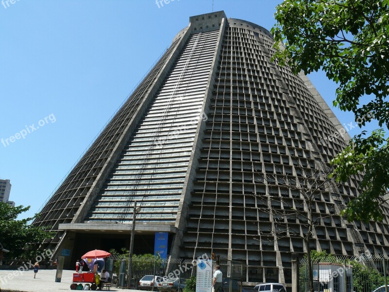 Brazil Rio De Janeiro Church Cathedral Religion