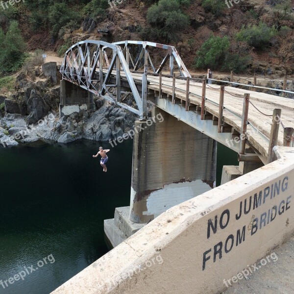 Bridge Jumping Rule Breaking Free Photos