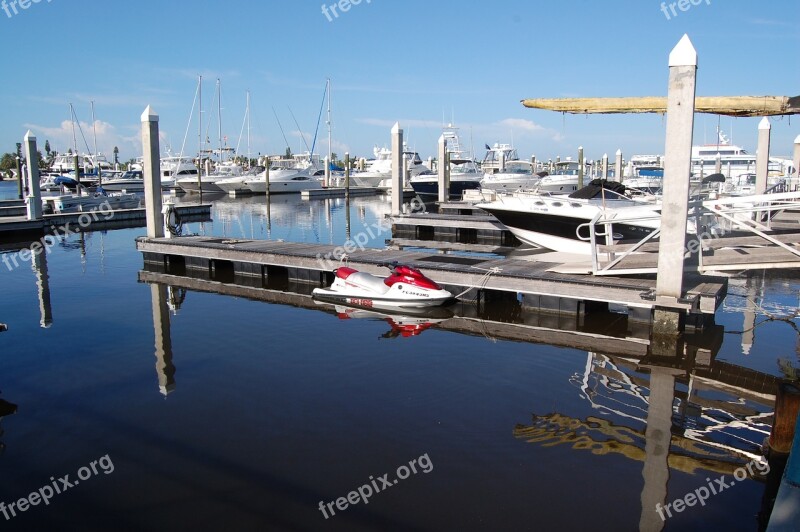 Marina Water Boat Tourism Summer