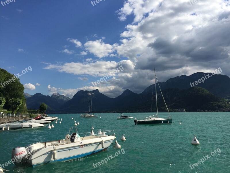 Lake Annecy Mountain Lake Annecy Free Photos