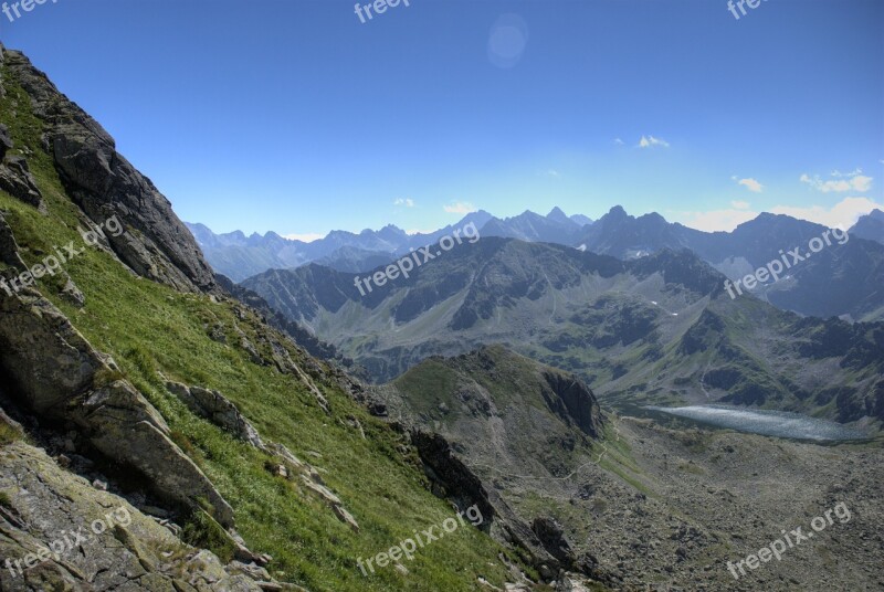 Tatry Landscape Top View Mountains View