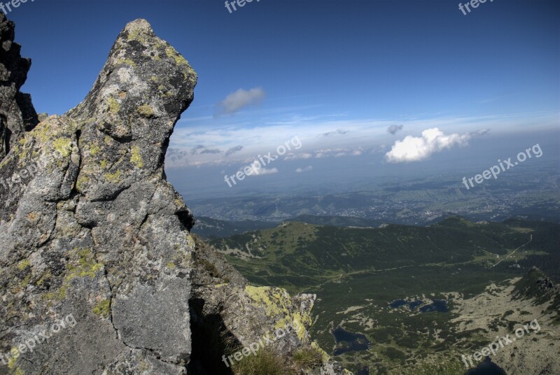 Tatry Landscape Top View Mountains View