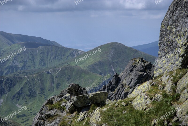 Tatry Landscape Top View Mountains View