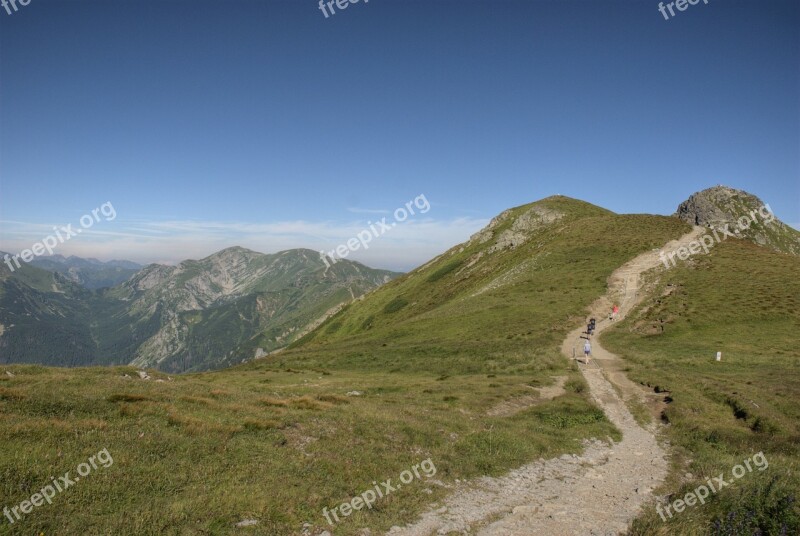 Tatry Landscape Top View Mountains View