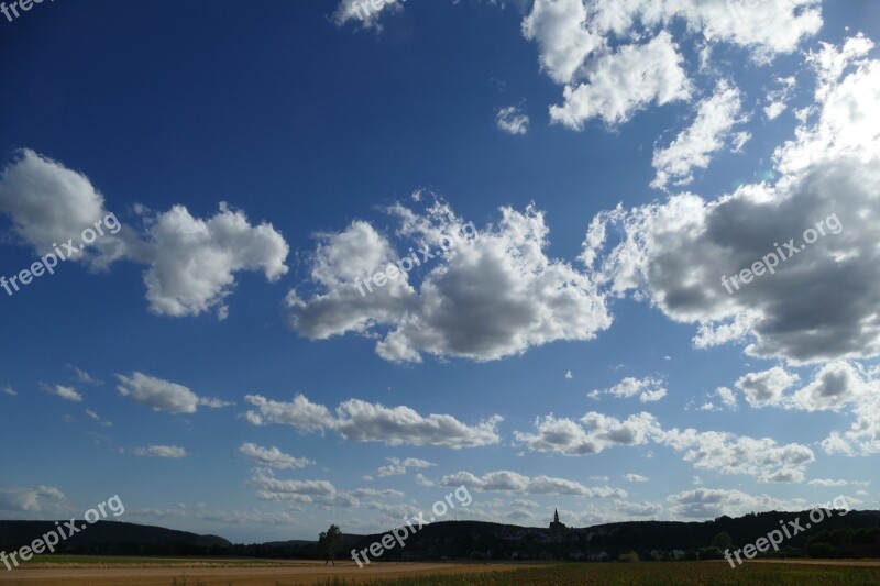 Sky Clouds Nabburg Upper Palatinate Bavaria